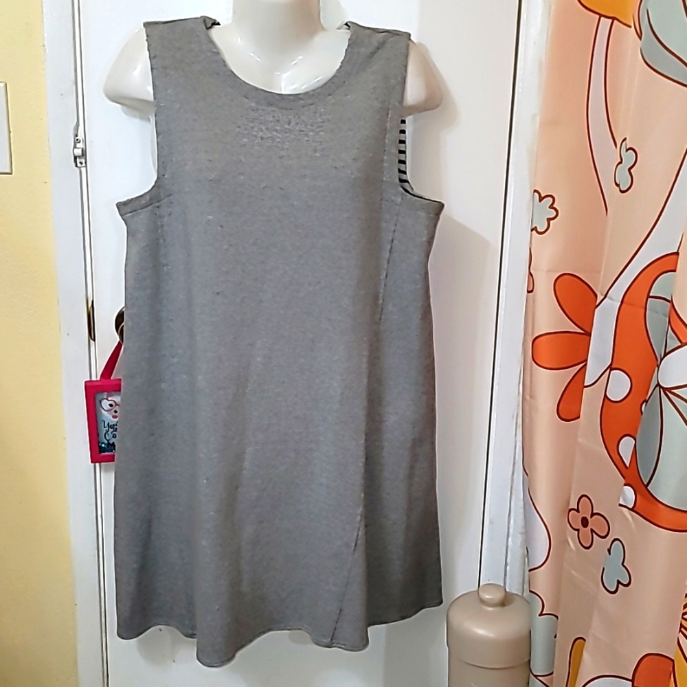 Theory French Terry dress Womens Large sleeveless stretchable comfy